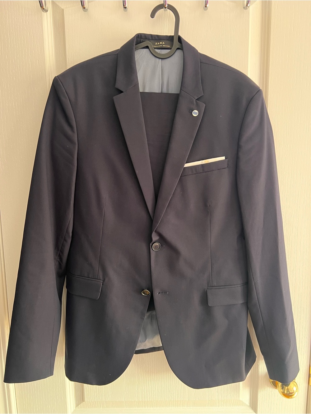 Zara Men's Dark Navy 2-piece Suit